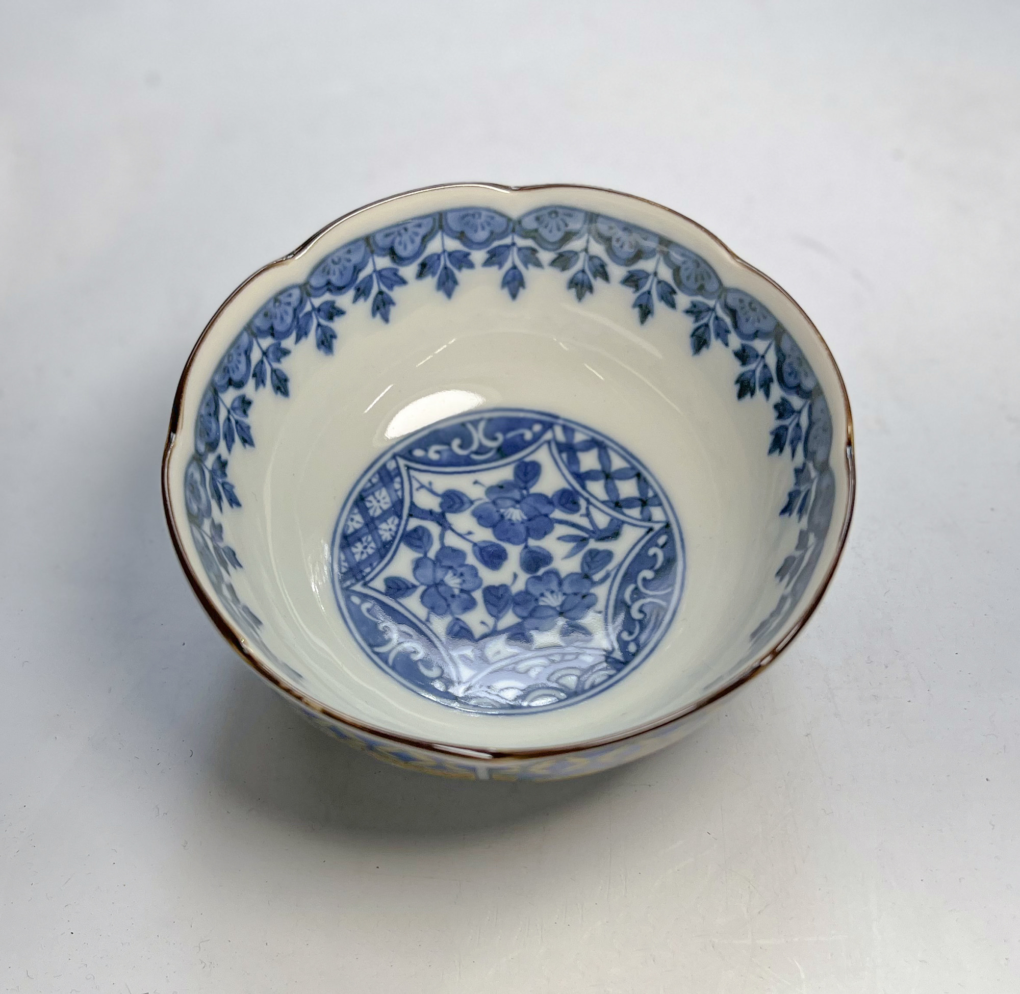 od0206-010/파란 소볼/Φ12x5.5cm/일본그릇