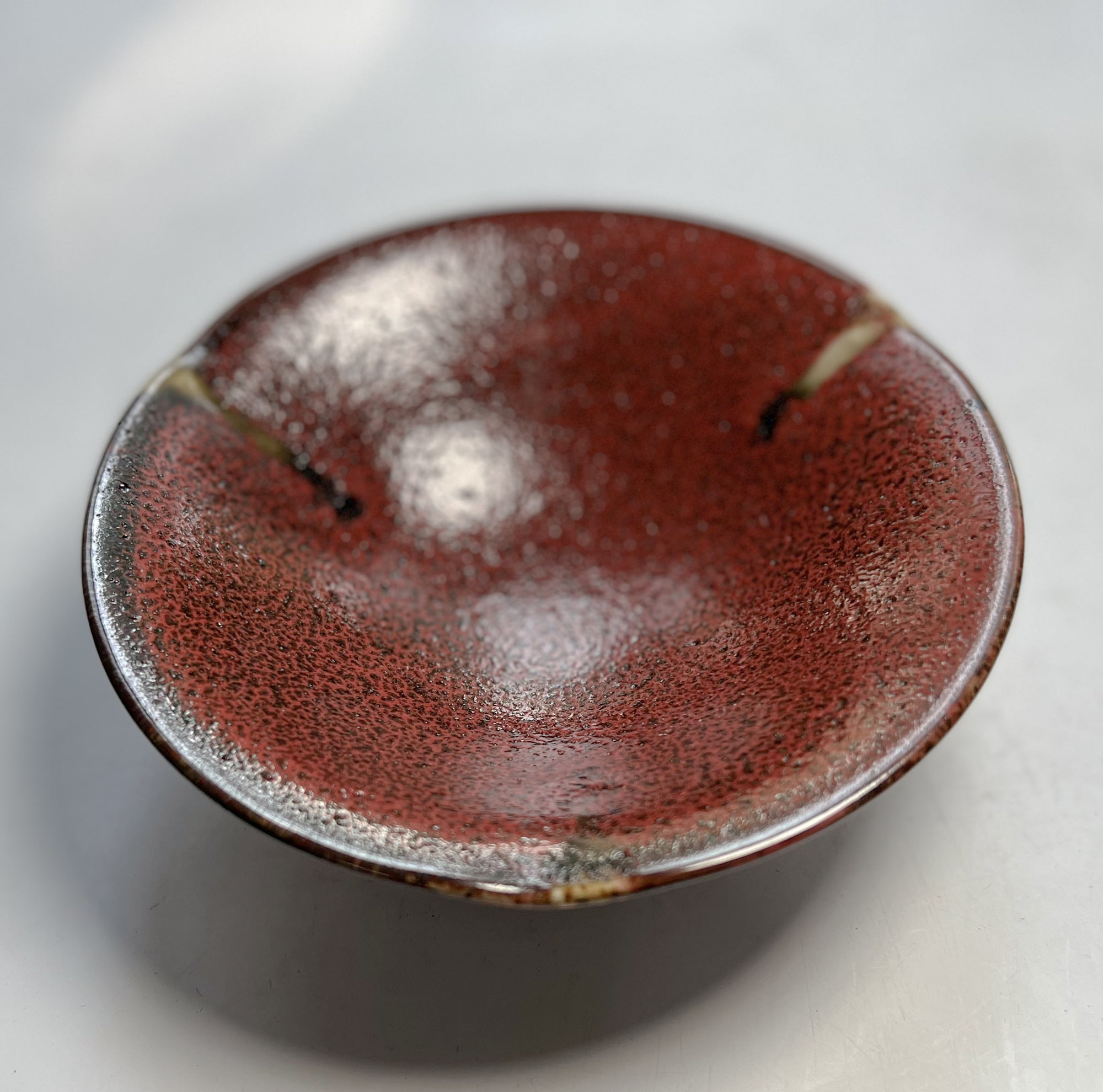 od0206-011/갈색 소볼/Φ13.5x4.5cm/일본그릇