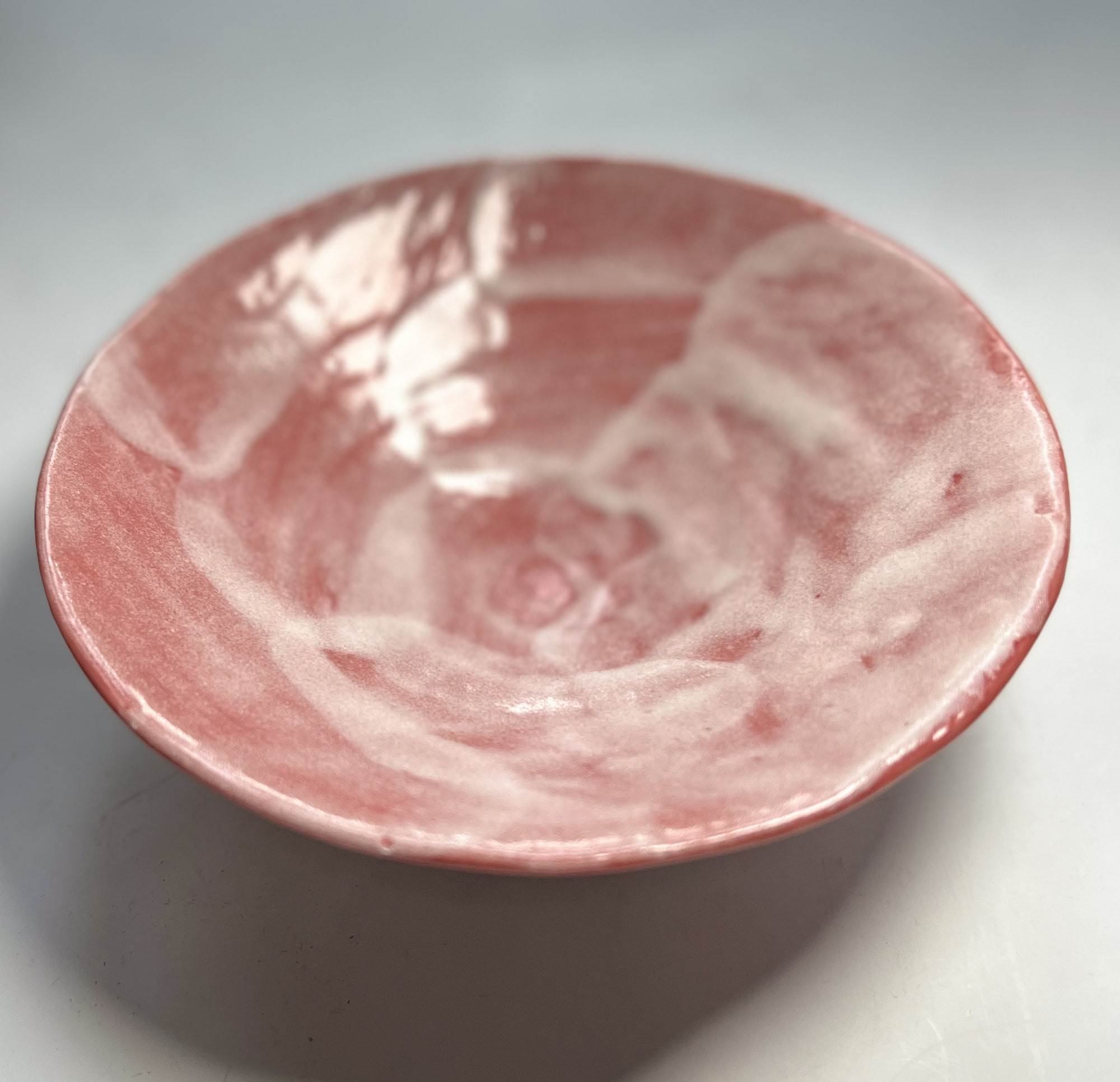 od0206-068/핑크색 중볼/Φ16.3x5cm/일본그릇