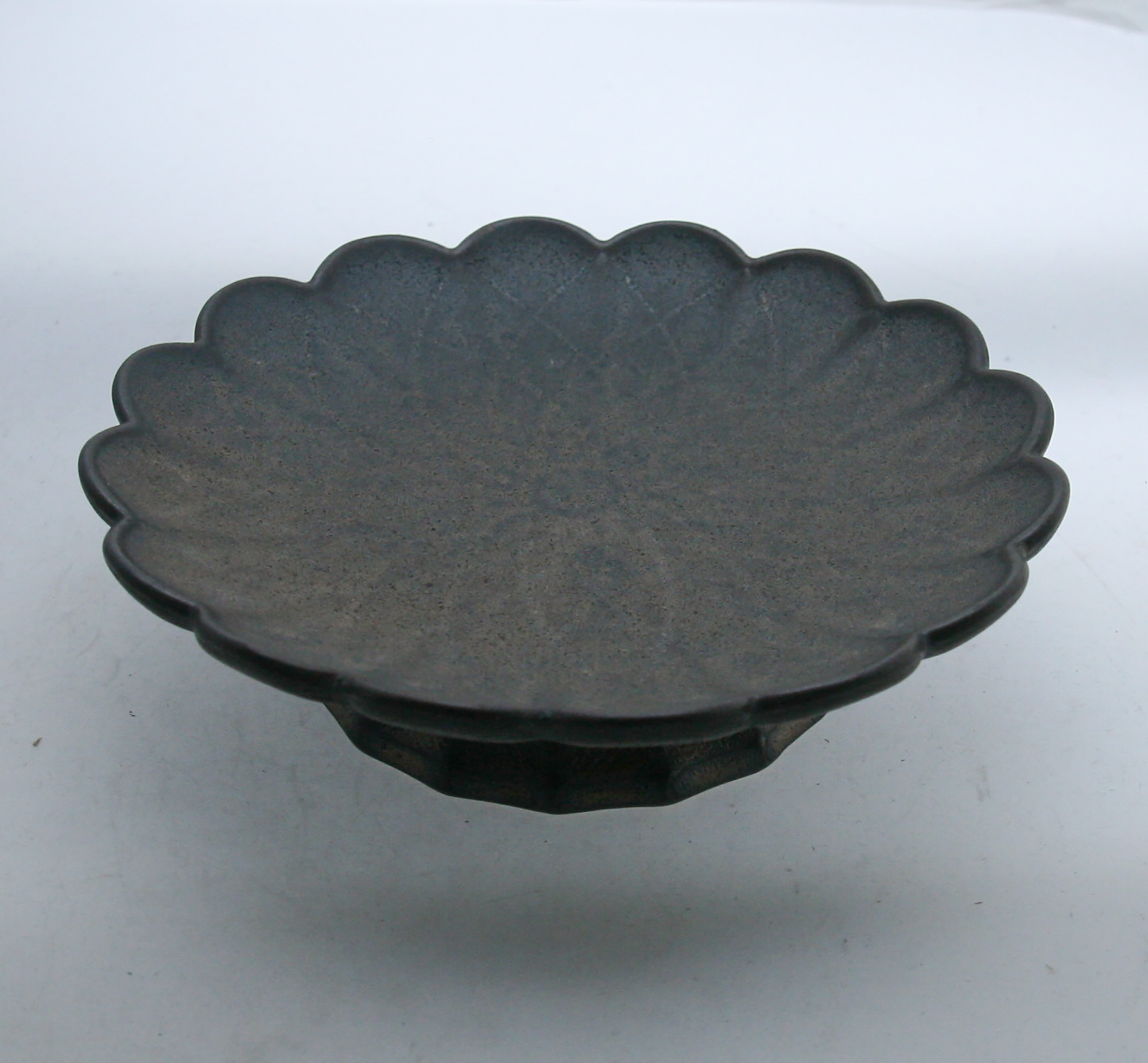 od0207-009/16cm 갈색 꽃 모양 소굽볼/Φ16x4.5cm/일본그릇